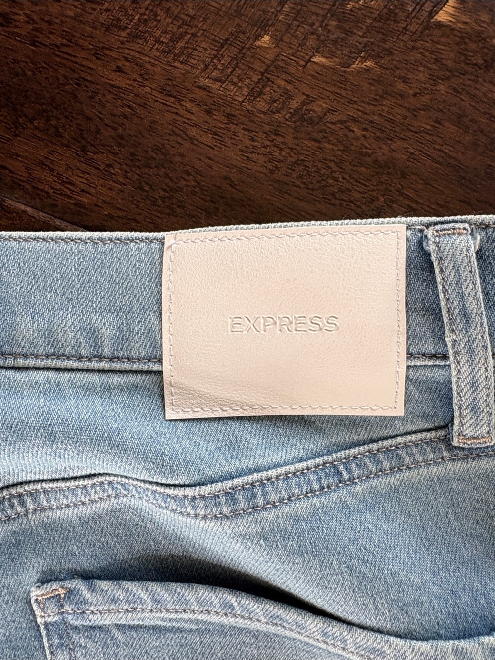 Express Light Wash Flare Jeans - Picture 7 of 7